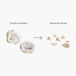 Pieza Pequeña Geoda Cuarzo Blanco
