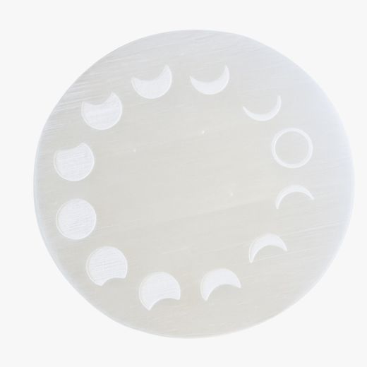 Placa de Selenita Fases Lunares