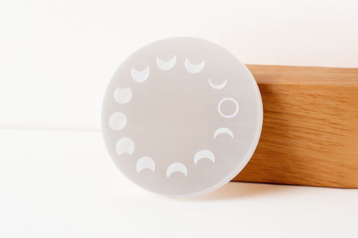 Placa de Selenita Fases Lunares