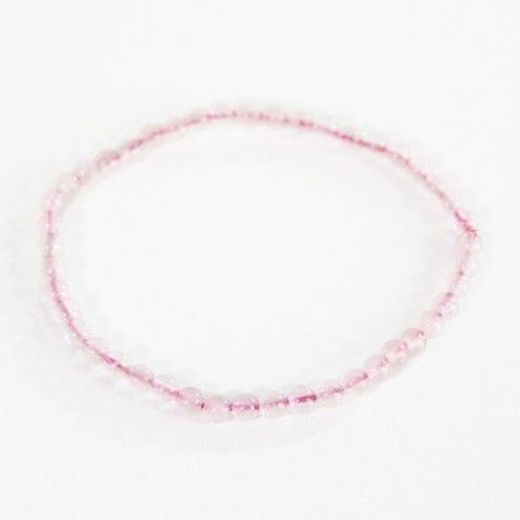 Polsera Bola 4 mm Quars Rosa