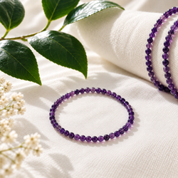 Pulsera Bola Amatista 4mm