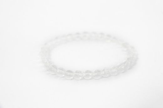 Pulsera Bola Cuarzo Blanco