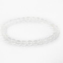 Pulsera Bola Cuarzo Blanco