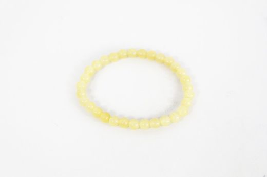 Pulsera Bola Jade Amarilla