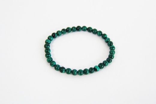 Pulsera Bola Malaquita 4 mm Para La Protección