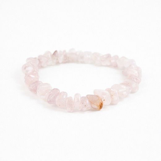 Pulsera Chip Cuarzo Rosa