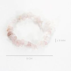Pulsera Chip Cuarzo Rosa