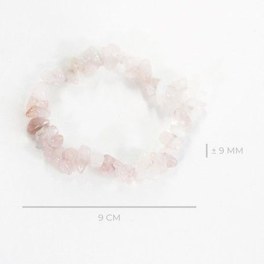 Pulsera Chip Cuarzo Rosa