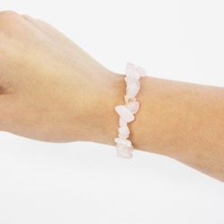 Pulsera Chip Cuarzo Rosa