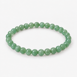 Bracelet boule en aventurine verte
