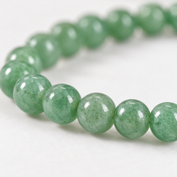 Bracelet boule en aventurine verte
