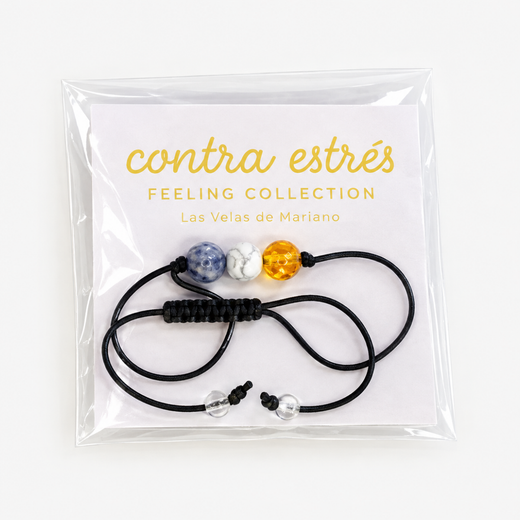 Mineral-Armband Feeling gegen Stress – 3 Heilsteine 8 mm