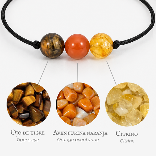 Mineral Armband Feeling Kreativität – 3 Edelsteine