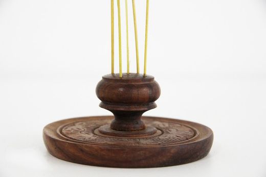 Suport Encens Fusta Elevat