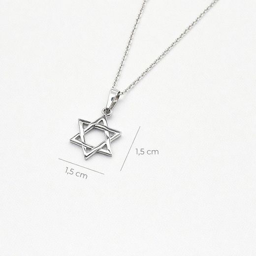 Star of David Silver Talisman