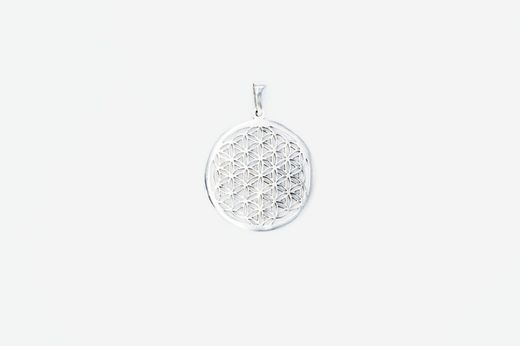 Talismán Plata Flor de la Vida
