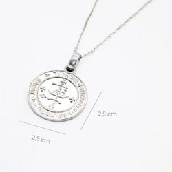Talismán Plata Medalla Arcángel Miguel