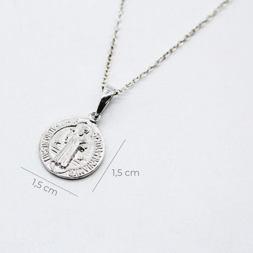 Talismà Plata Medalla Sant Benet