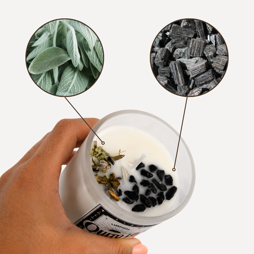 Vela Aromàtica Trenca el Negatiu · Neteja