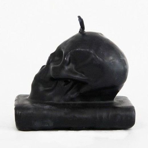 Espelma Calavera Amb Llibre