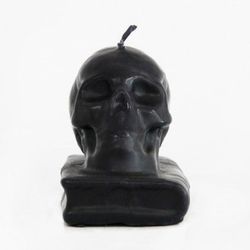 Espelma Calavera Amb Llibre