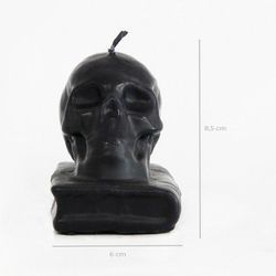 Espelma Calavera Amb Llibre