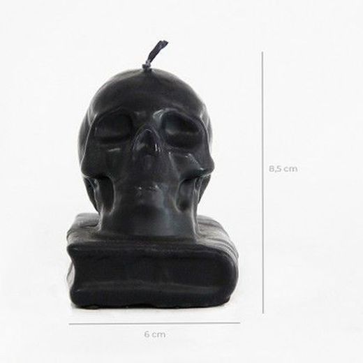 Espelma Calavera Amb Llibre