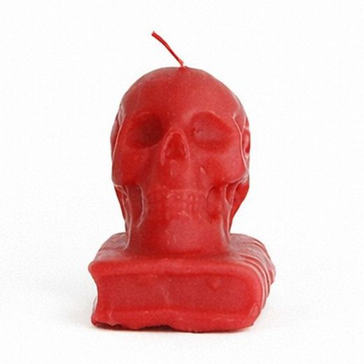 Espelma Calavera Amb Llibre