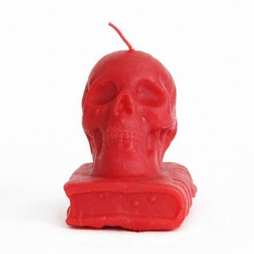 Espelma Calavera Amb Llibre