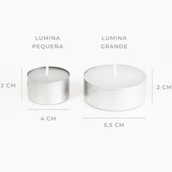 Vela Lumina Petita Blanca