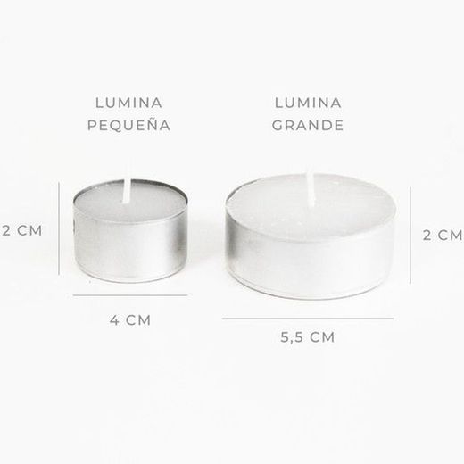 Vela Lumina Petita Blanca