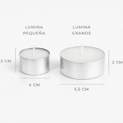 Vela Lumina Petita Blanca