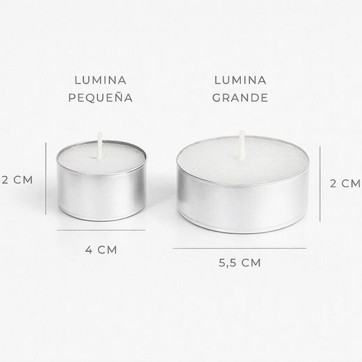 Vela Lumina Petita Blanca