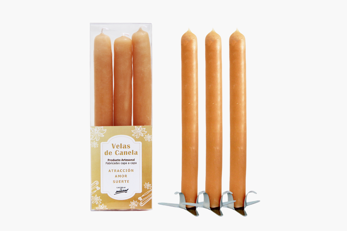 Pack 3 Velas de Canela Artesanales