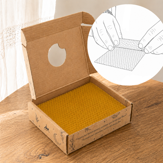 Kit DIY Espelmes de Mel – 6 Làmines + Blens + Herbes + Encensos