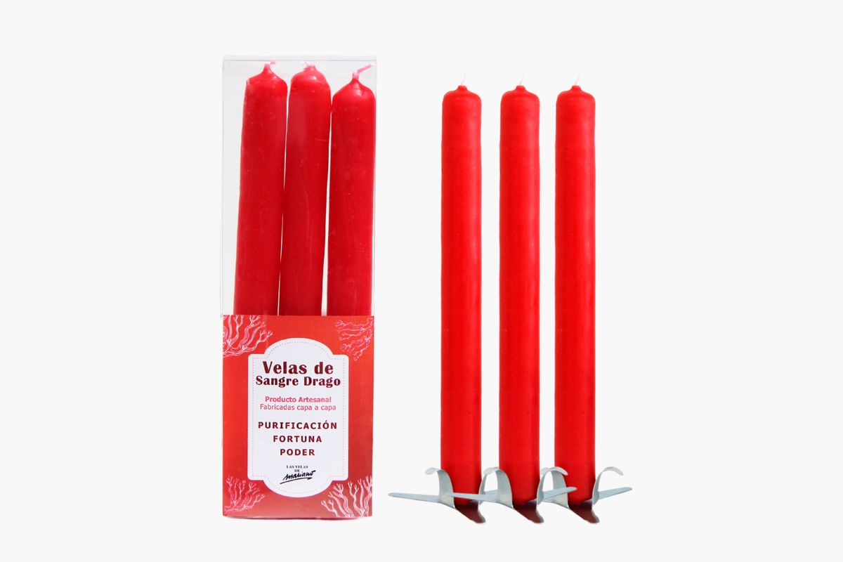Pack 3 Velas Sangre de Drago Artesanales