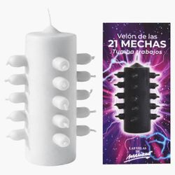 Veló 21 metxes Blanc