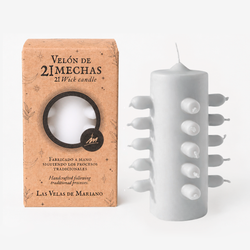 Veló 21 metxes Blanc
