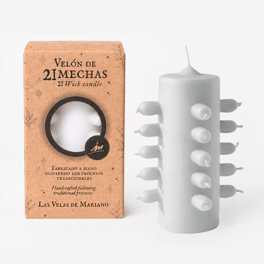 Veló 21 metxes Blanc
