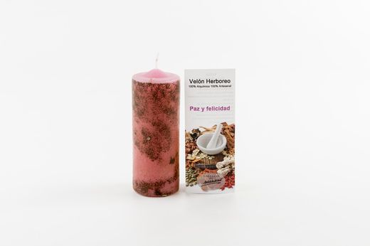 Velón Herbóreo Paz y Felicidad