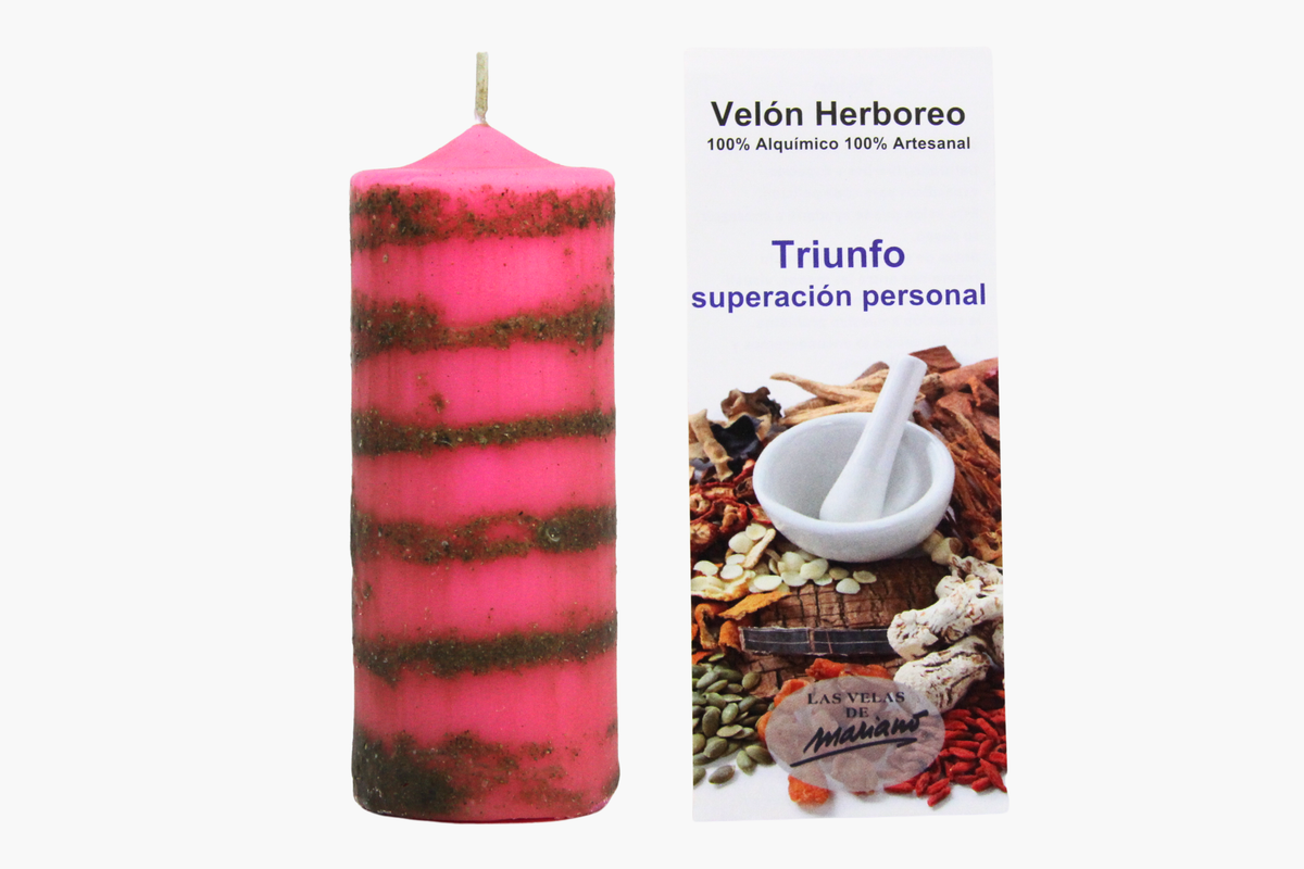 Velón Herbóreo Triunfo y Superación Personal