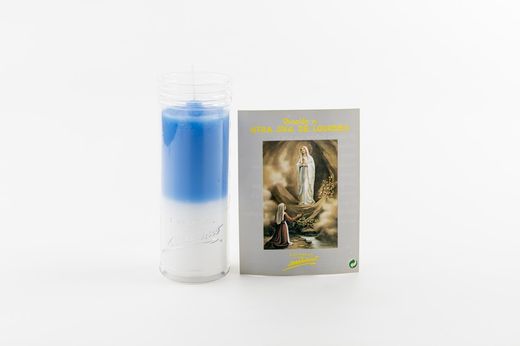 Velón Oración Virgen De Lourdes