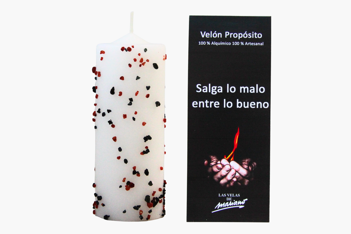 Velón Propósito Salga Lo Malo Y Entre Lo Bueno