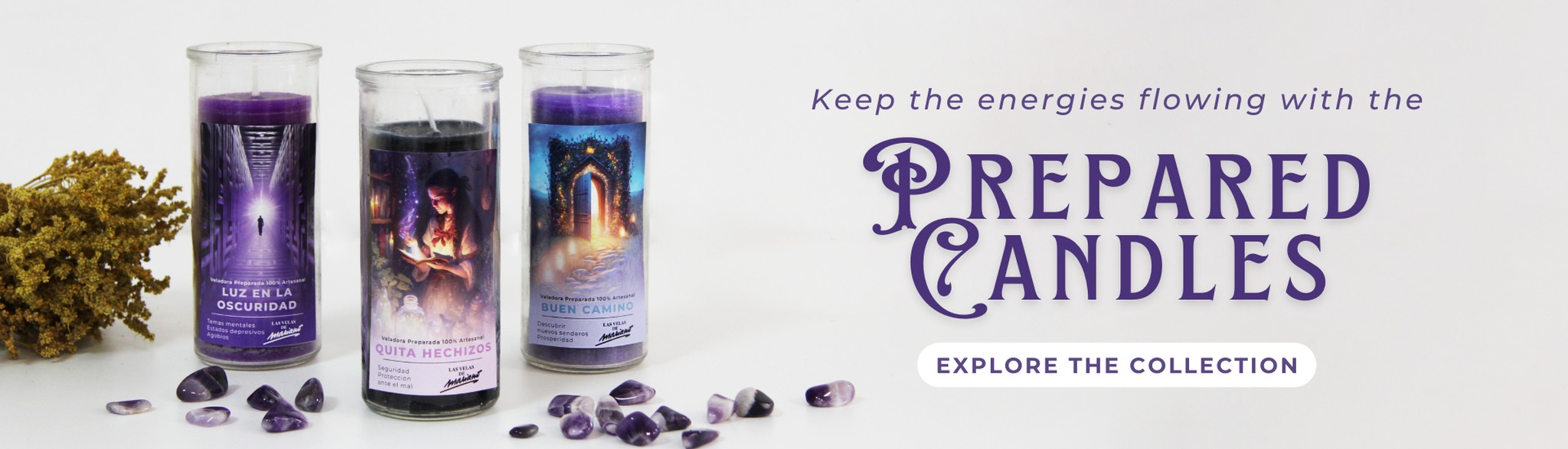 🔮 Strengthen your intentions with the Prepared Candles 🔥